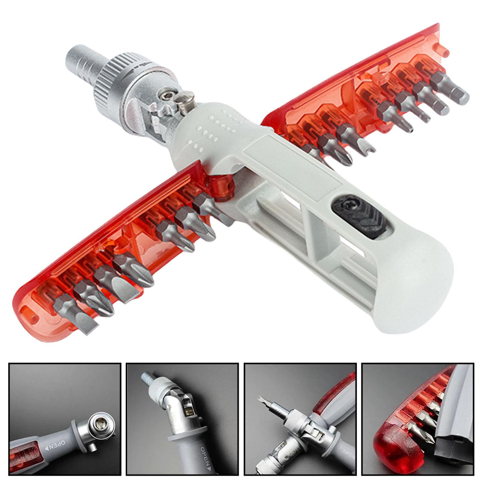 Ratchet Screwdriver Hand Tools for Emergency Office Outdoor Work Home Maintenance