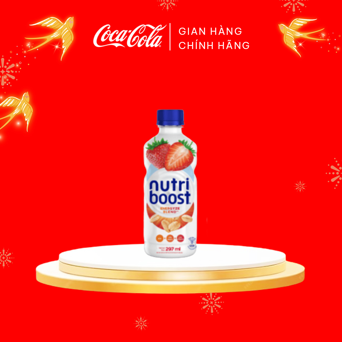Lốc 6 Chai Sữa Nutriboost Thế Hệ Mới Hương Dâu