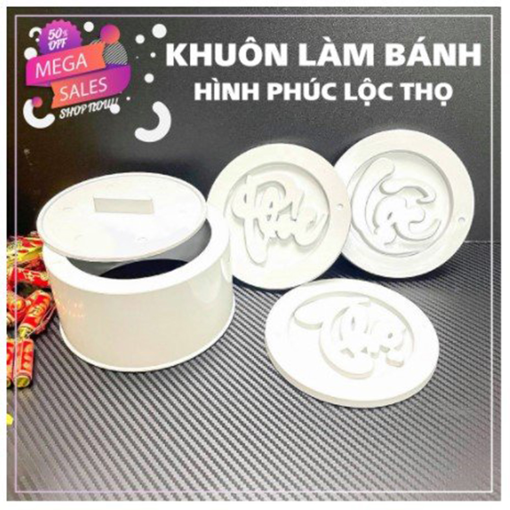 Khuôn xôi phúc lộc thọ, khuôn xôi 12x7cm nhựa mẫu mới 2022