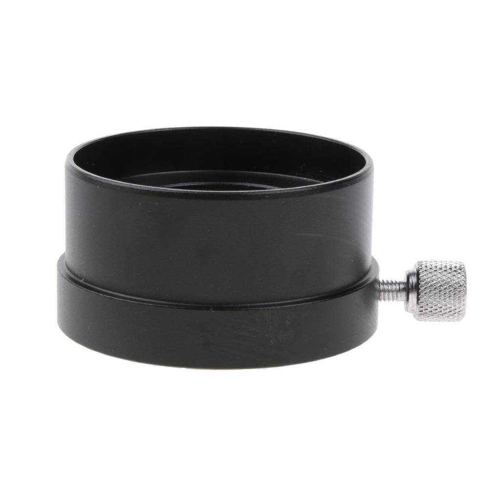 Metal 02" to 1.25" Telescope Eyepiece Mount Adapter Black