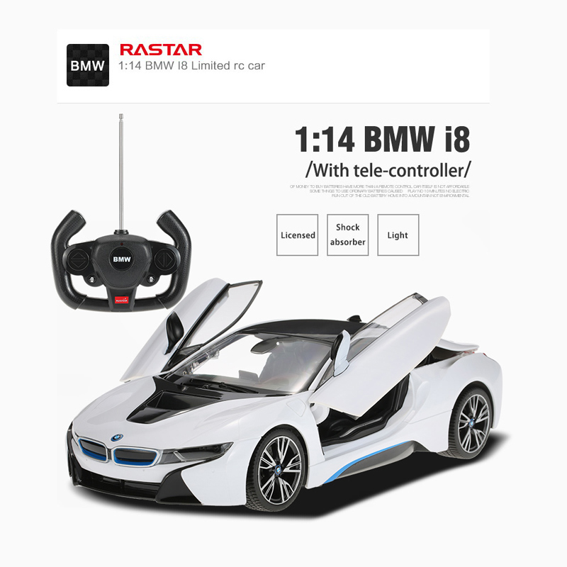 Đồ Chơi Điều Khiển RASTAR Xe Bmw I8 Mở Cửa Bằng Điều Khiển Trắng R71000