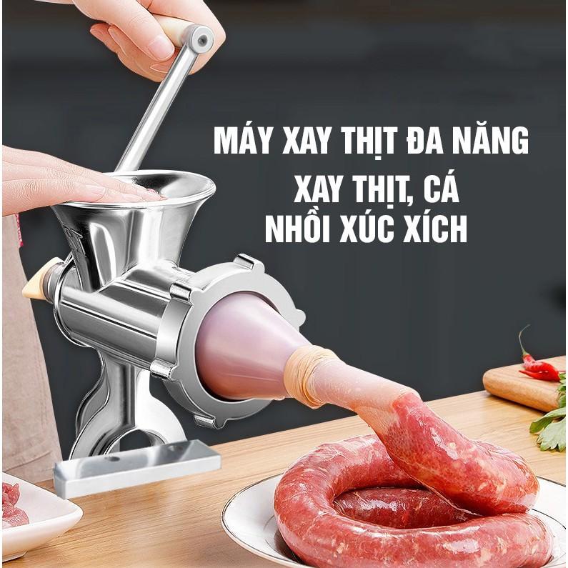 Máy say thịt bằng tay nhồi xúc xích lạp sườn siêu bền siêu tiện lợi