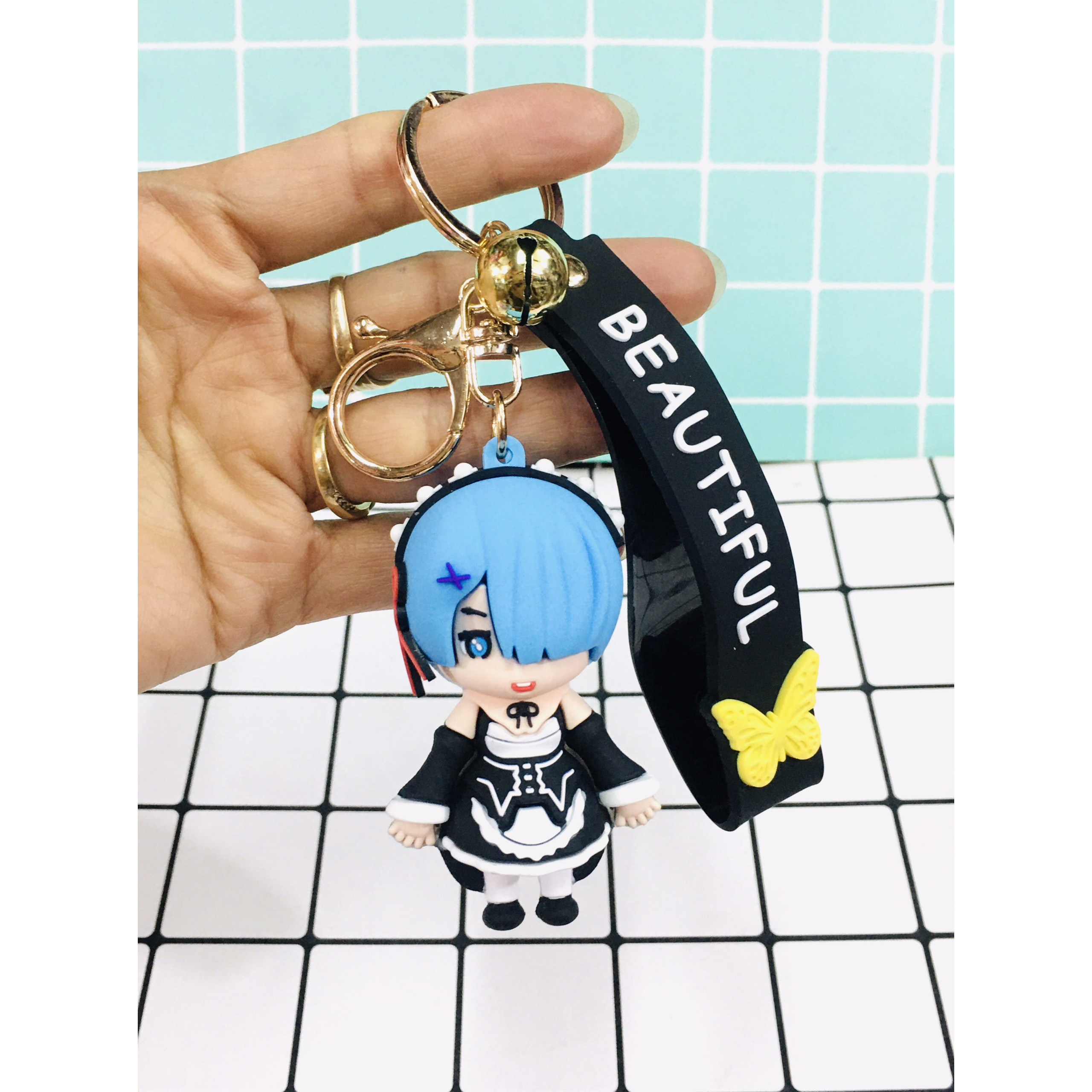 Móc khóa tượng kèm móc nametag Re: Zero