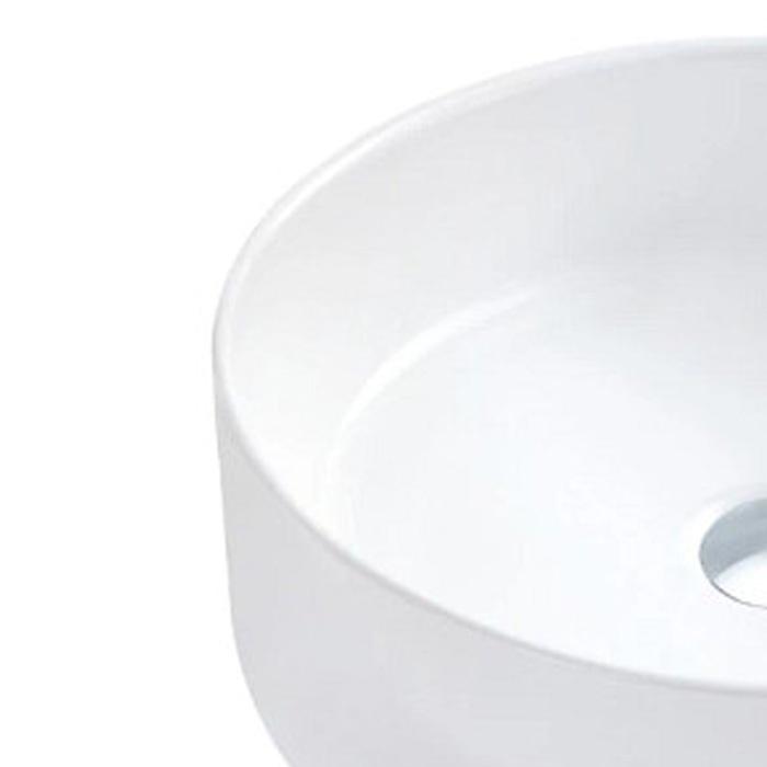 Chậu lavabo, chậu rửa mặt đặt bàn sứ trắng, hình tròn, độ bền cao, hàng nhập khẩu Moen BC9903-139