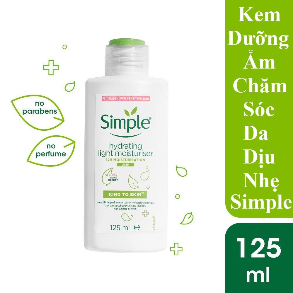 Kem Dưỡng Ẩm Simple Kind To Skin Hydrating Light Moisturiser Cho Da Dầu 125ml