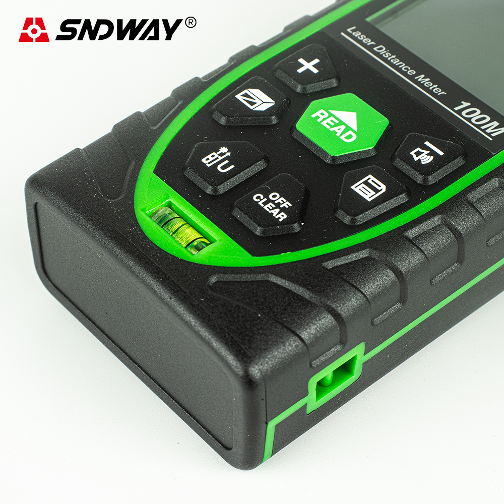 [Có VAT] Thước đo khoảng cách SNDWAY bằng tia Laser Xanh M50G M70G M100G 2 PIN