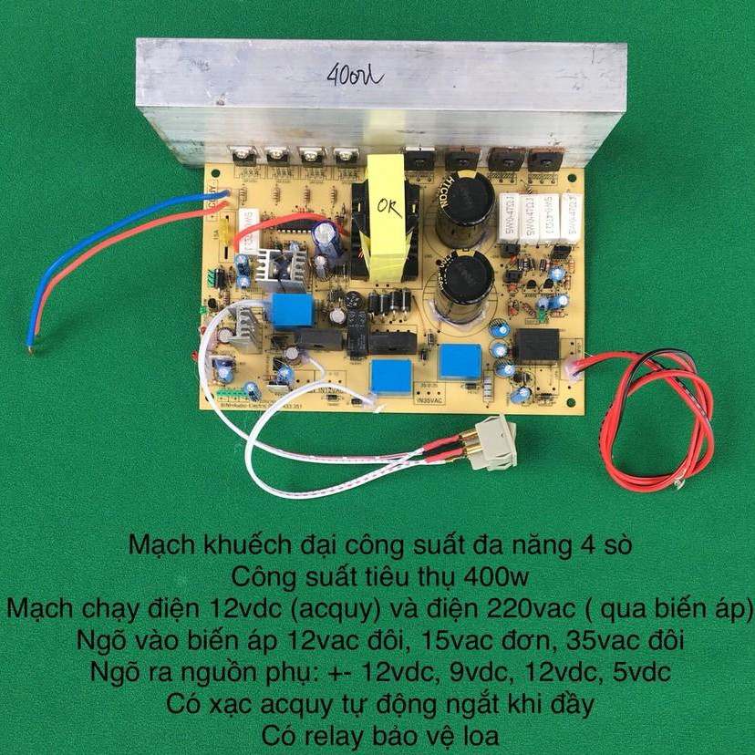 Mạch công suất đa năng 400w