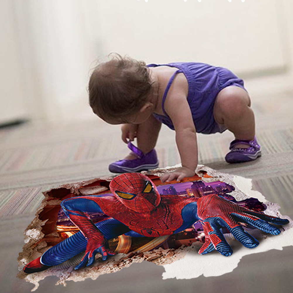 Decal Dán Tường Người Nhện Spider Man mẫu 7 Trang Trí Nhà Cửa Siêu Đẹp Sáng Tạo