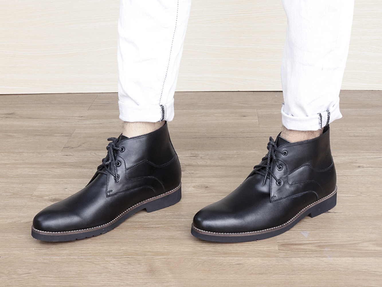 GIÀY TĂNG CHIỀU CAO - GIÀY CAO DÀNH CHO NAM GIỚI T&amp;TRA S1078 BOOTS - CAO 7CM GIÀY ĐỘN NAM CAO VƯỢT TRỘI