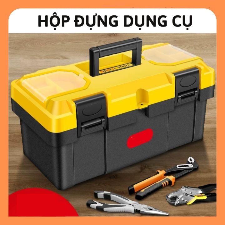 Hộp Đựng Dụng Cụ Đồ Nghề Đa Năng ToolBox 14 Inch - Giao màu ngẫu nhiên