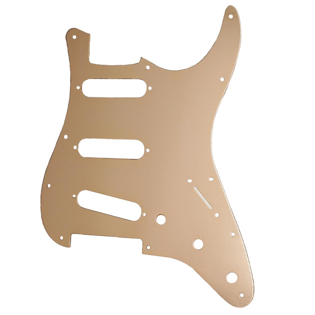 Aluminum SSS Guitar Pickguard Anti-Scratch Plate for ST Guitar