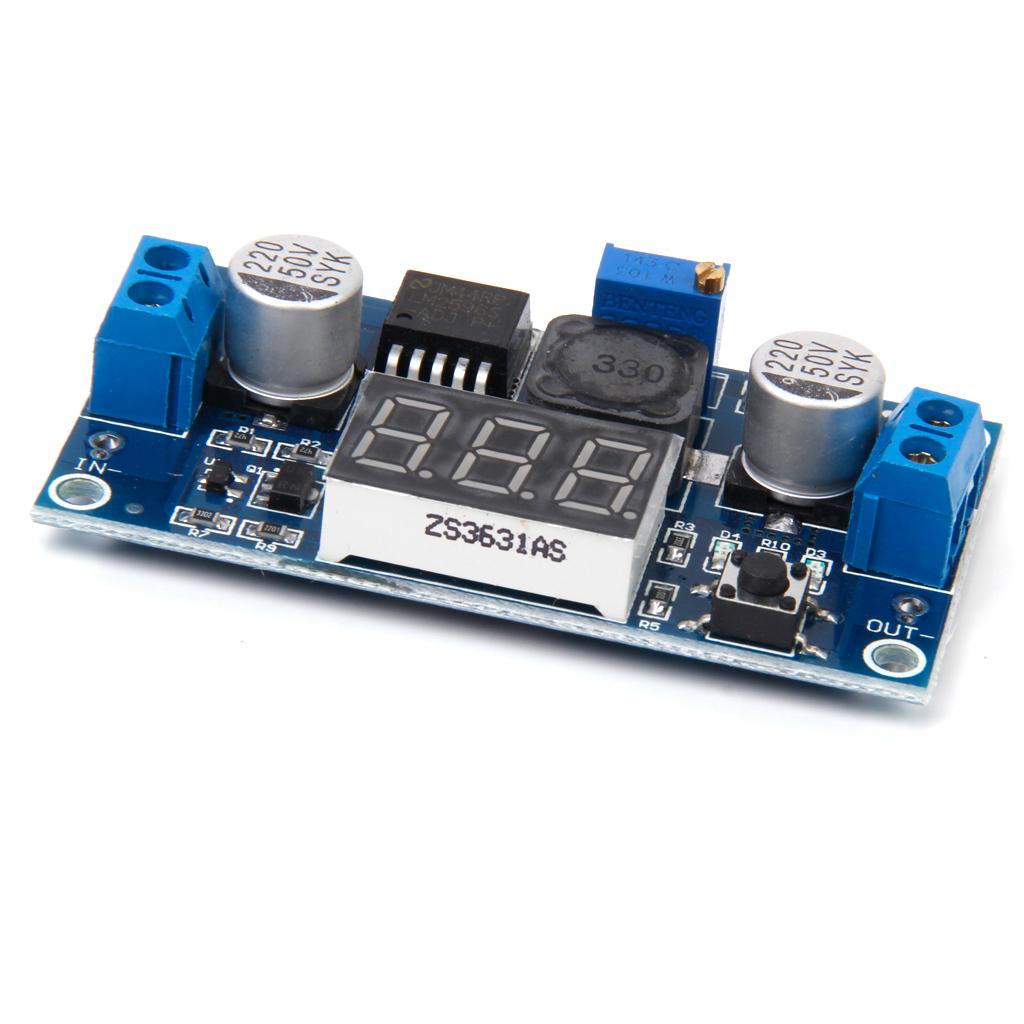 Adjustable Step-down DC-DC Power Module with Voltmeter Display