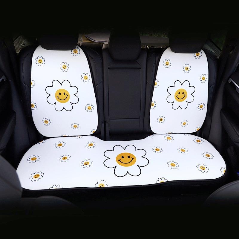 Đệm lót ghế ngồi xe hơi chống trượt thoáng khí họa tiết hoa hướng dương đẹp mắt