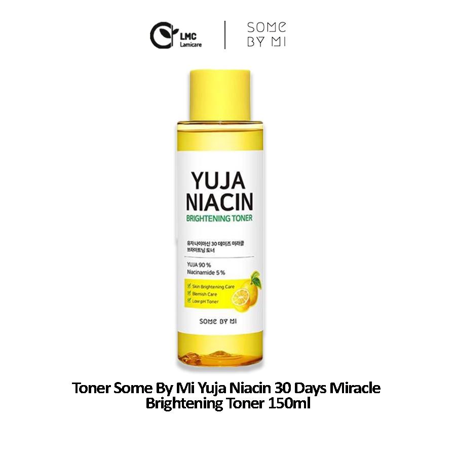 Nước hoa hồng dưỡng trắng da sáng da some by mi yuja niacin 30 days miracle brightening toner 150ml