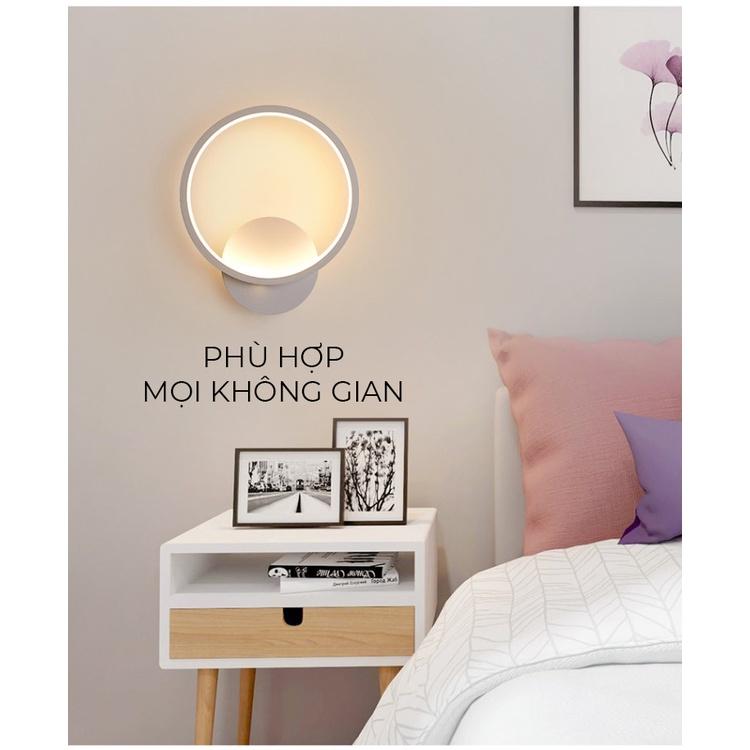 Đèn treo tường trang trí đổi màu 3 chế độ, loại đèn gắn phòng ngủ, phòng khách, hành lang đơn giản, sang trọng