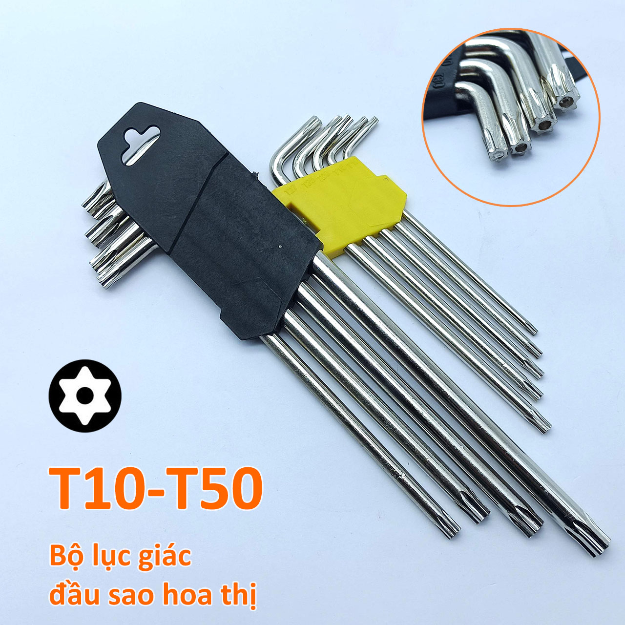 Bô lục giác đầu sao 9 cây T10-T50