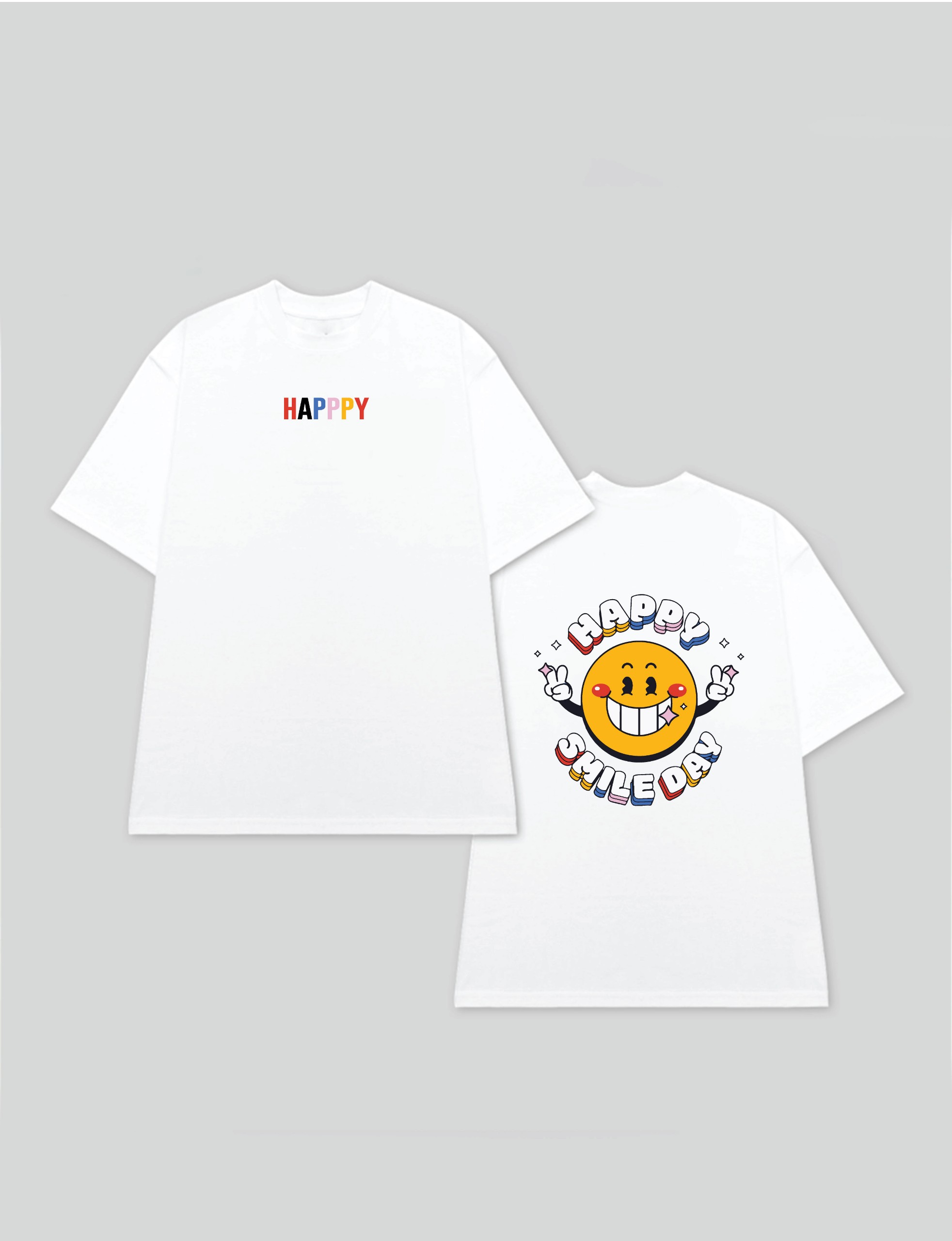 Áo T-Shirt Giabaco Happy Smile Day TS029 Classic