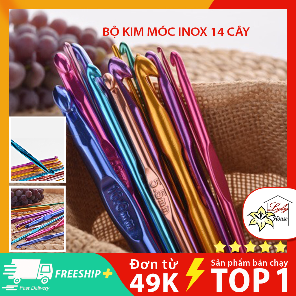 Combo 13 kim móc len cao cấp