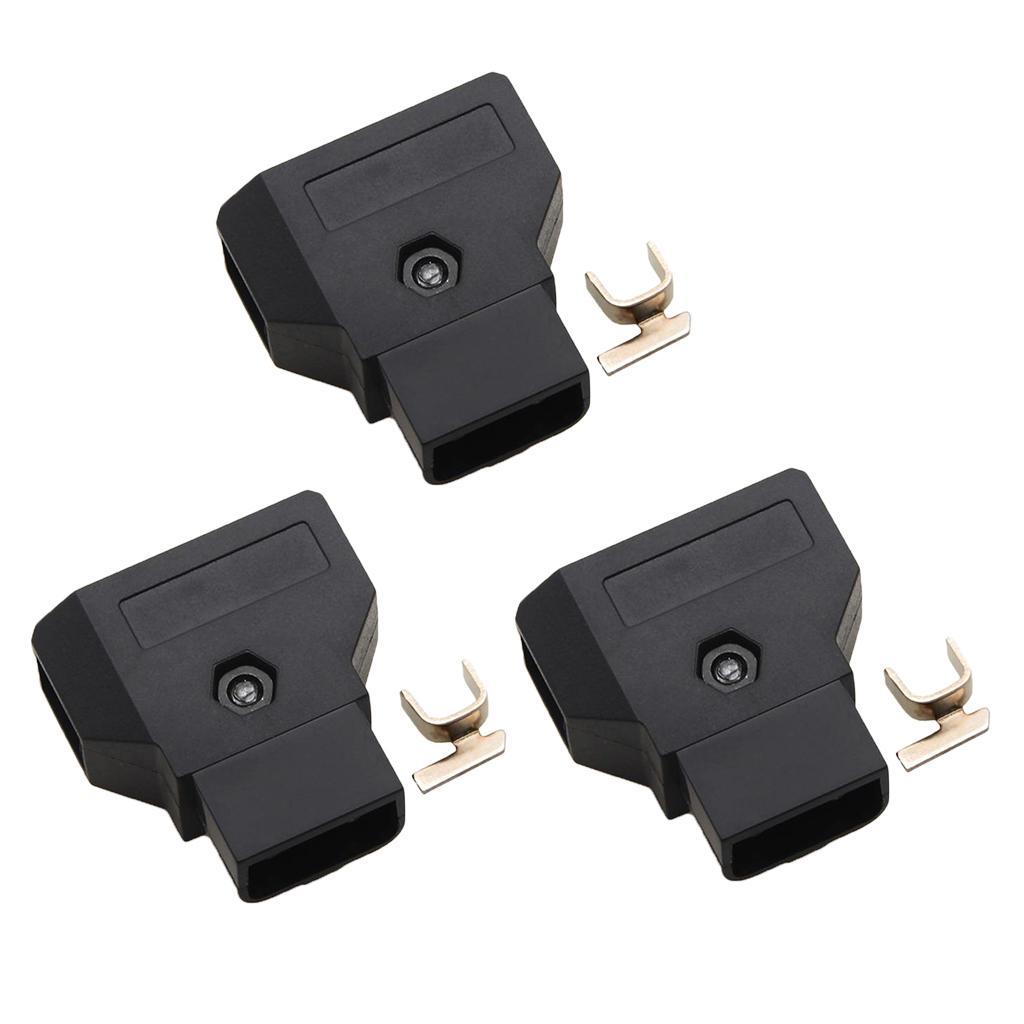 3x 1 Piece Male Connector DIY DSLR Rig Power Cable V-Mount Anton Battery
