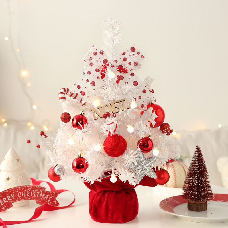 Hộp nhạc cây thông đỏ dây cót trang trí noel có nhạc, tự xoay tròn