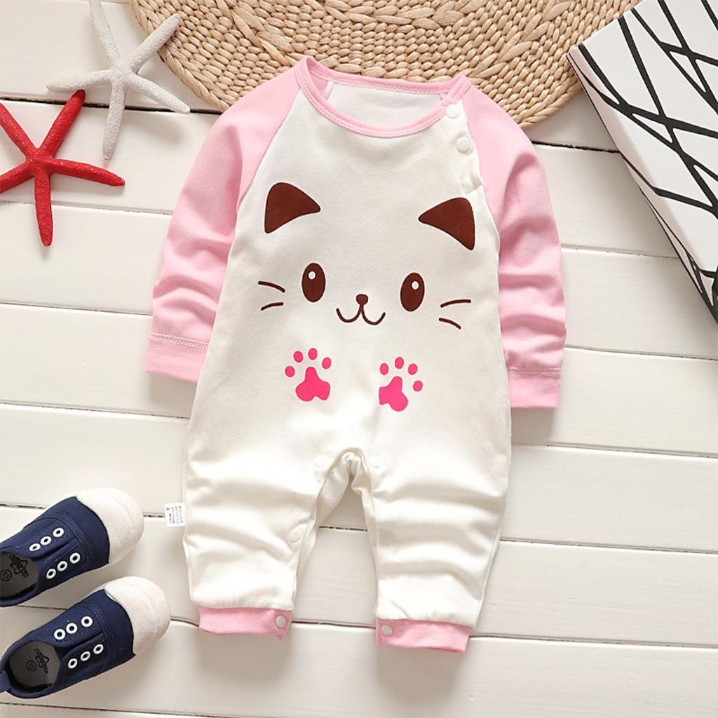 Bodysuit cho bé body liền thân dài tay cho bé trai gái sơ sinh từ 3-12kg, hàng Quảng Châu đẹp – BD01