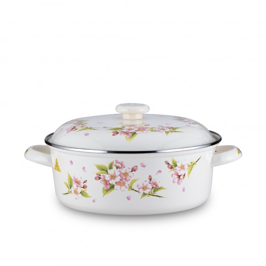 Nồi tráng men FUJIHORO 25cm, 4.0L SYM-32, Sử dụng bếp từ