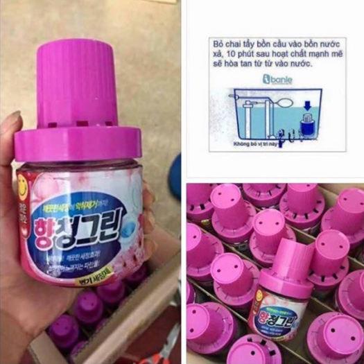 Viên tẩy bồn cầu khử mùi bồn cầu, nhà về sinh, lưu hương thơm dịu nhẹ, khử mùi WC luôn sạch sẽ, kháng khuẩn - OZHOME