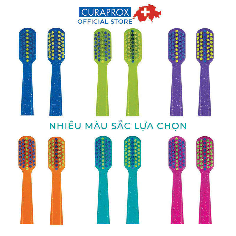 Bàn chải răng cho răng niềng Curaprox CS 5460 Ortho Ultra Soft (Màu ngẫu nhiên