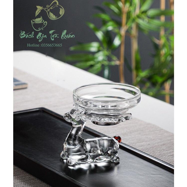 Lọc , Lược Trà Hươu Thủy Tinh Borosilicate Cao Cấp Chịu Nhiệt