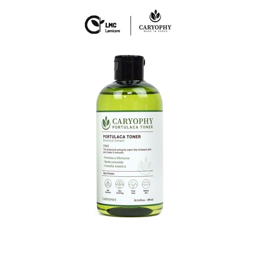 Nước hoa hồng làm sạch mụn mờ thâm dưỡng ẩm cho da caryophy portulaca toner 300ml - Lamicare