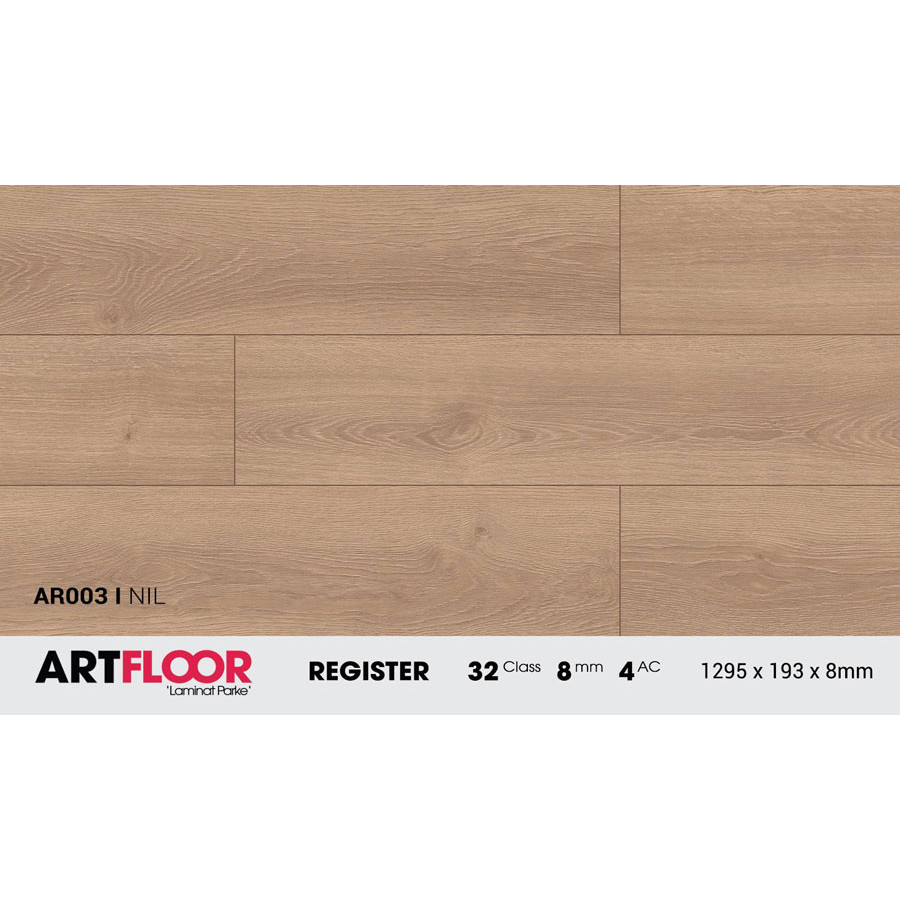 Sàn Gỗ Công Nghiệp Artfloor  Register AR003 - NIL - Register - 8mm - AC4