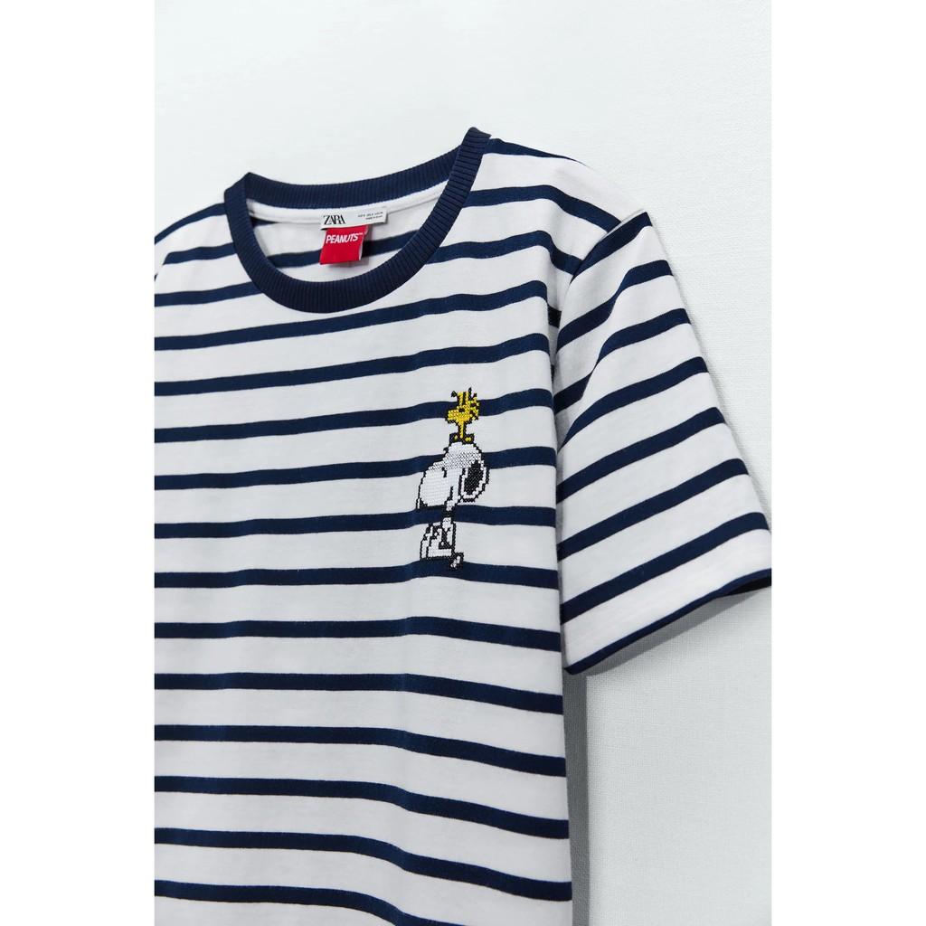 NEW ARRIVAL ÁO THUN SỌC HÌNH SNOOPY CUTE PHÔ MAI QUE