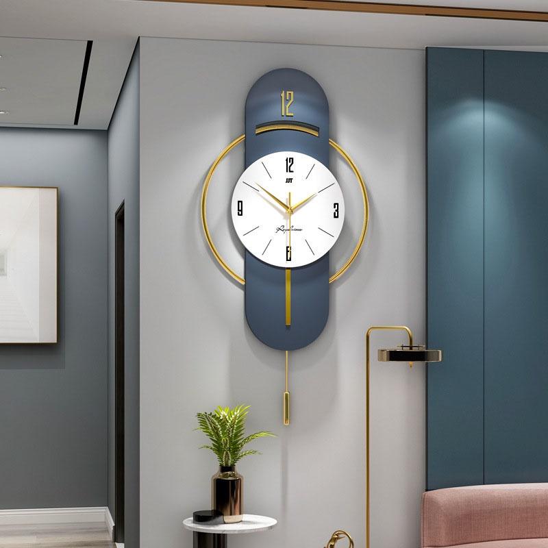 Đồng hồ treo tường trang trí số hiện đại kim trôi decor phòng khách, Homessen đồng hồ treo tường decor nghệ thuật