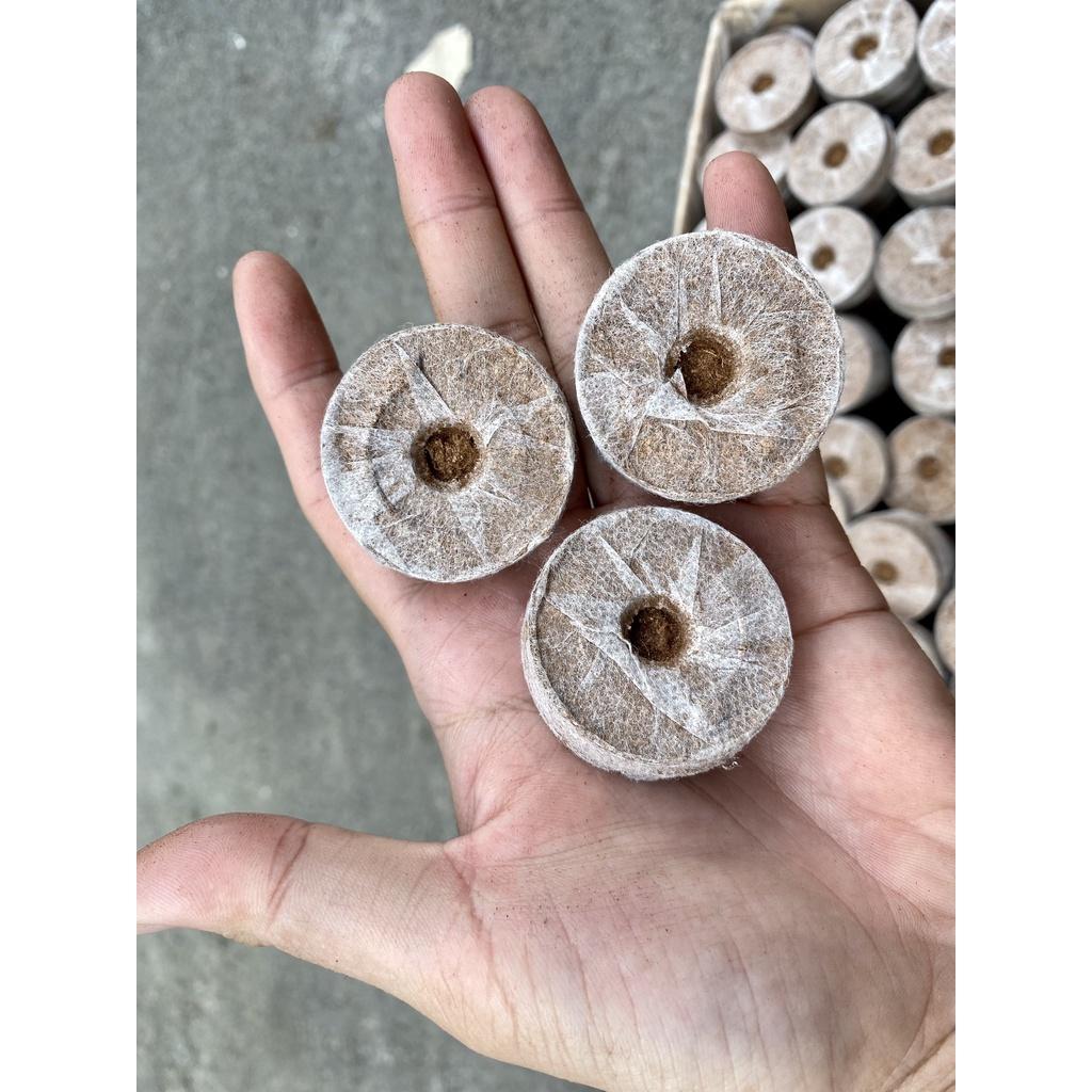 Viên Nén Xơ Dừa Ươm Cây Giống Set 10 Viên dùng cho cây thủy canh, và các loại cây trồng