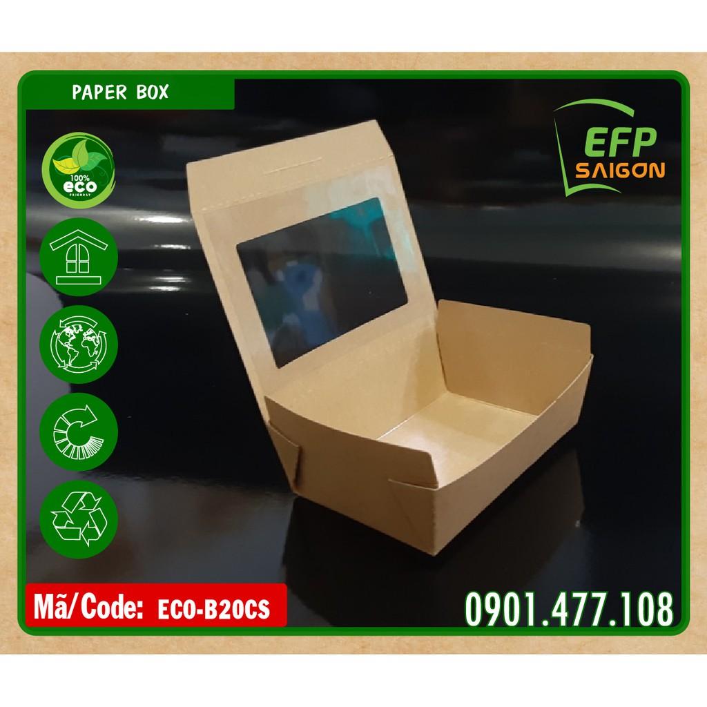 Hộp giấy đựng thức ăn 100 cái/đơn x 3.250d