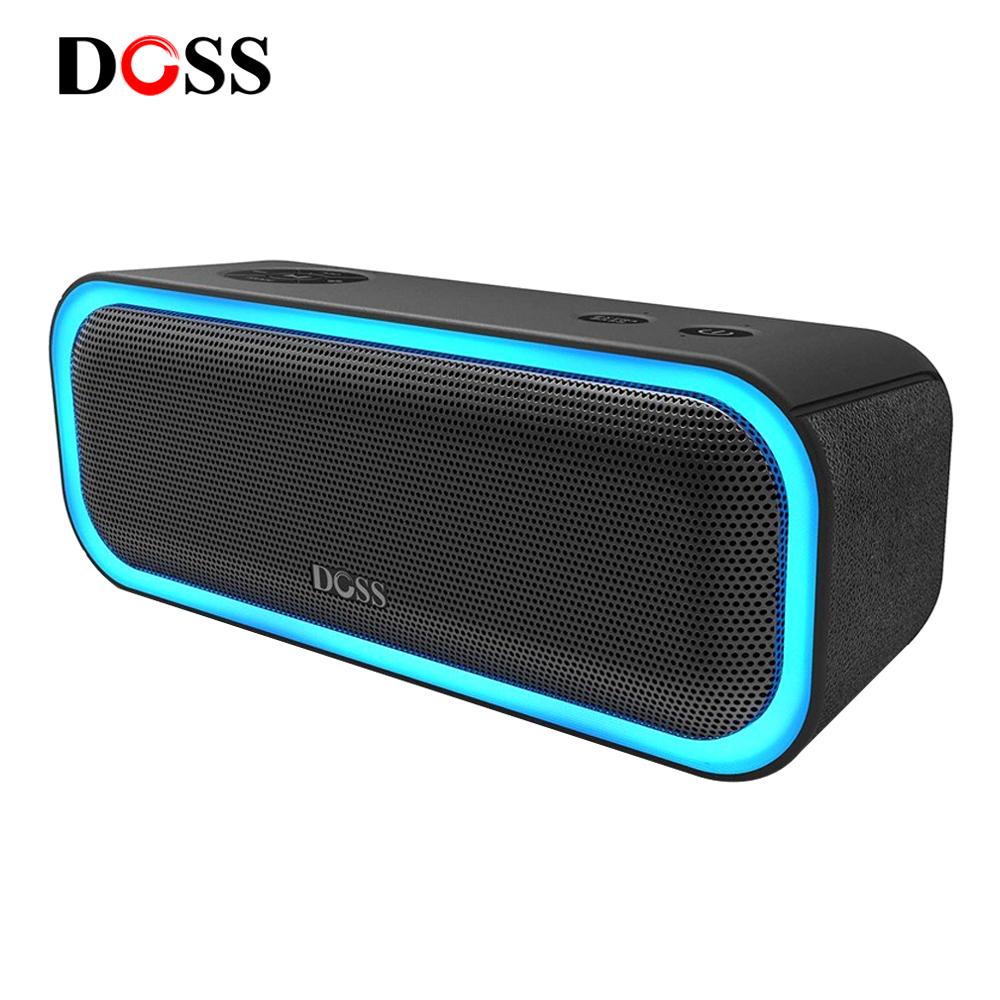 Doss tws không dây bluetooth loa âm thanh pro nâng cao bass âm thanh âm thanh âm thanh di động ipx5 loa âm nhạc không thấm nước Color: Gray