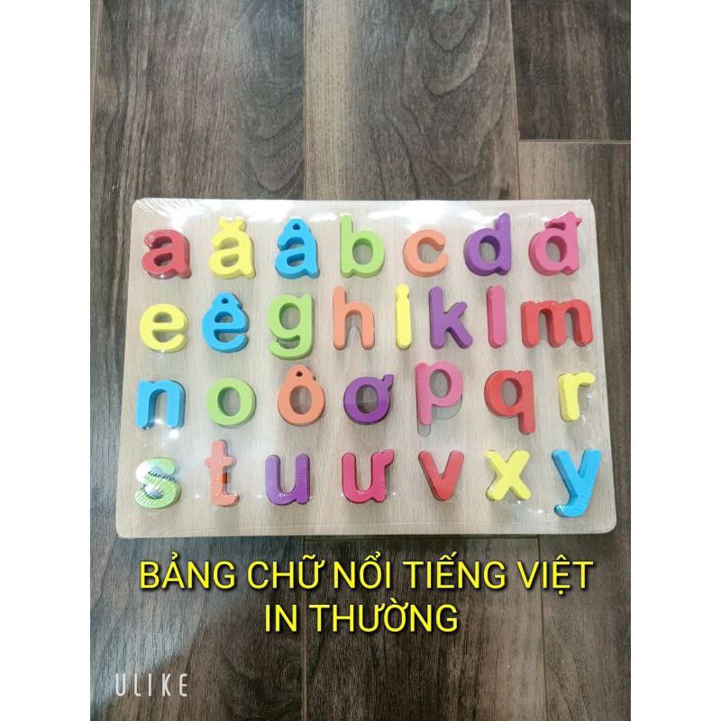 Đồ Chơi Gỗ Thông Minh Cho Bé Bảng Chữ Cái Tiếng Việt Bằng Gỗ