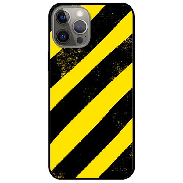 Ốp lưng dành cho Iphone 12 Promax mẫu Sọc Vàng Đen