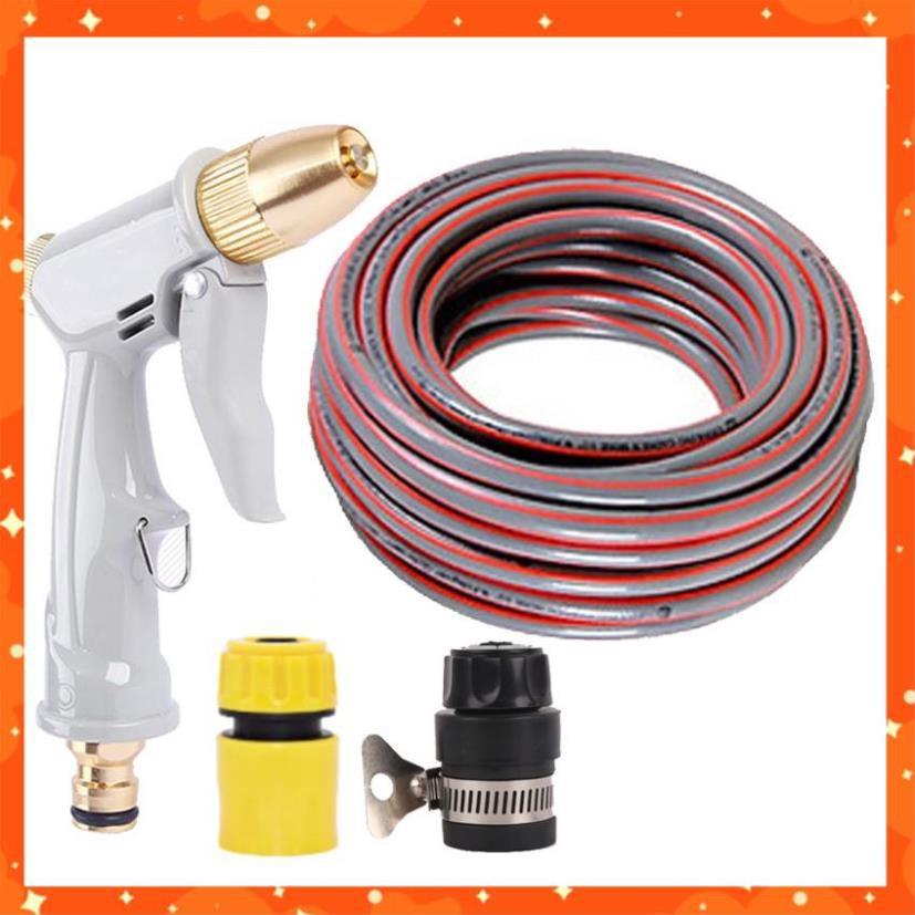 Bộ dây vòi xịt nước rửa xe, tưới cây tăng áp 3 lần, loại 20m  206846