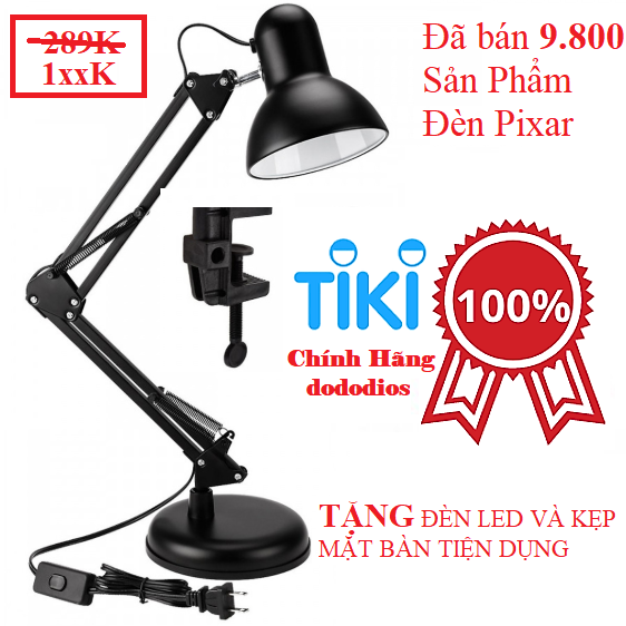 Hình ảnh Đèn Pixar, Đèn Bàn Học Chống Cận Thị, Đèn Đọc Sách LED, Đèn Làm Việc Bảo Vệ Mắt, đèn học để bàn, đèn học cho học sinh sinh viên, đèn trang trí decor - Hàng Chính Hãng dododios