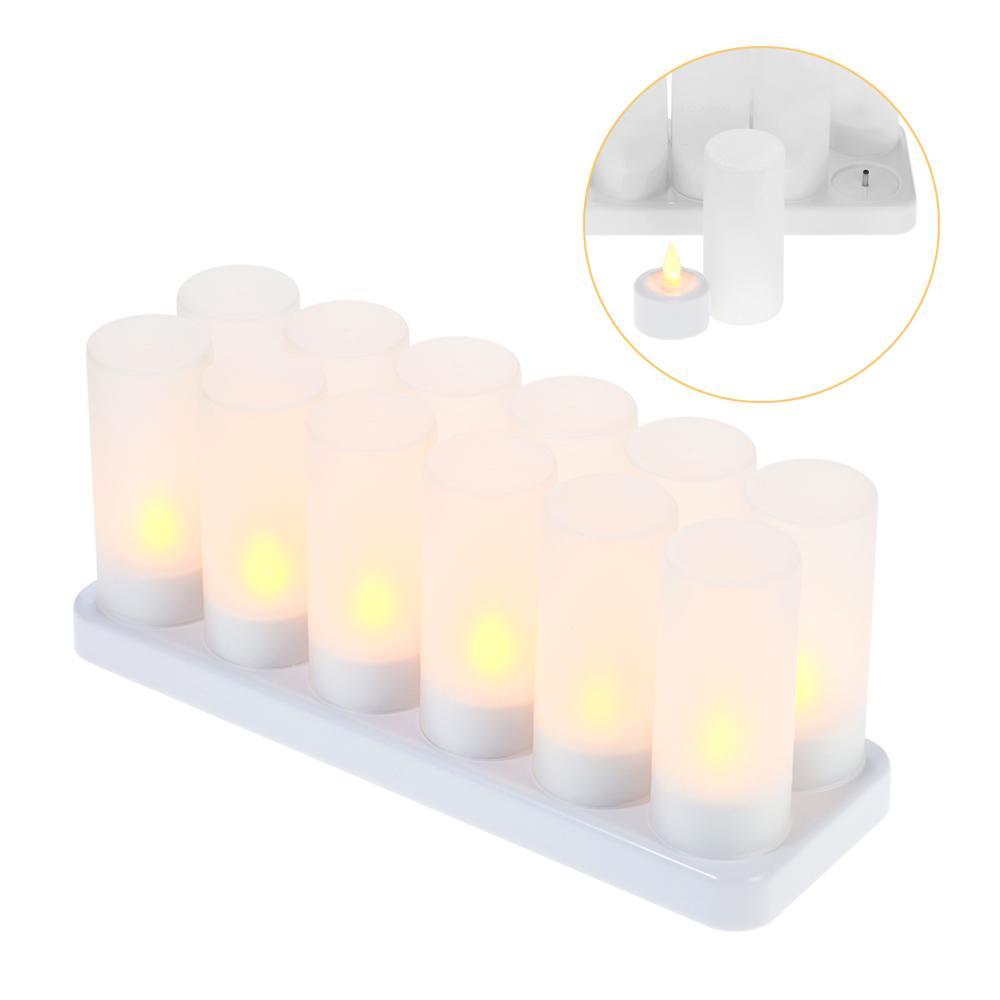 Nến đèn LED không lửa có thể sạc lại với điều khiển từ xa