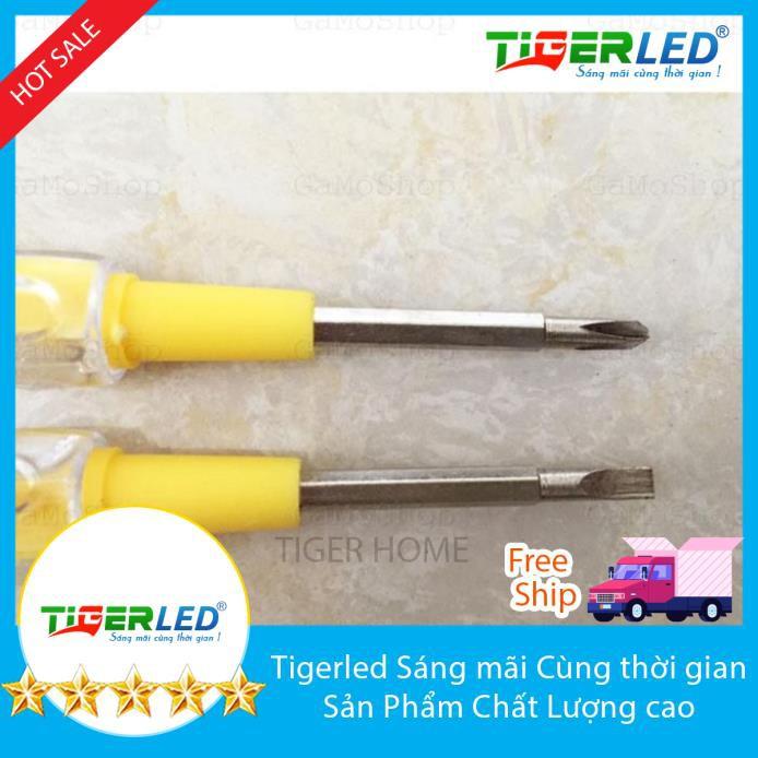 combo 8 Tua vít 2 đầu kiêm bút thử điện đa năng an toàn tiện lợi Tigerled vietnam