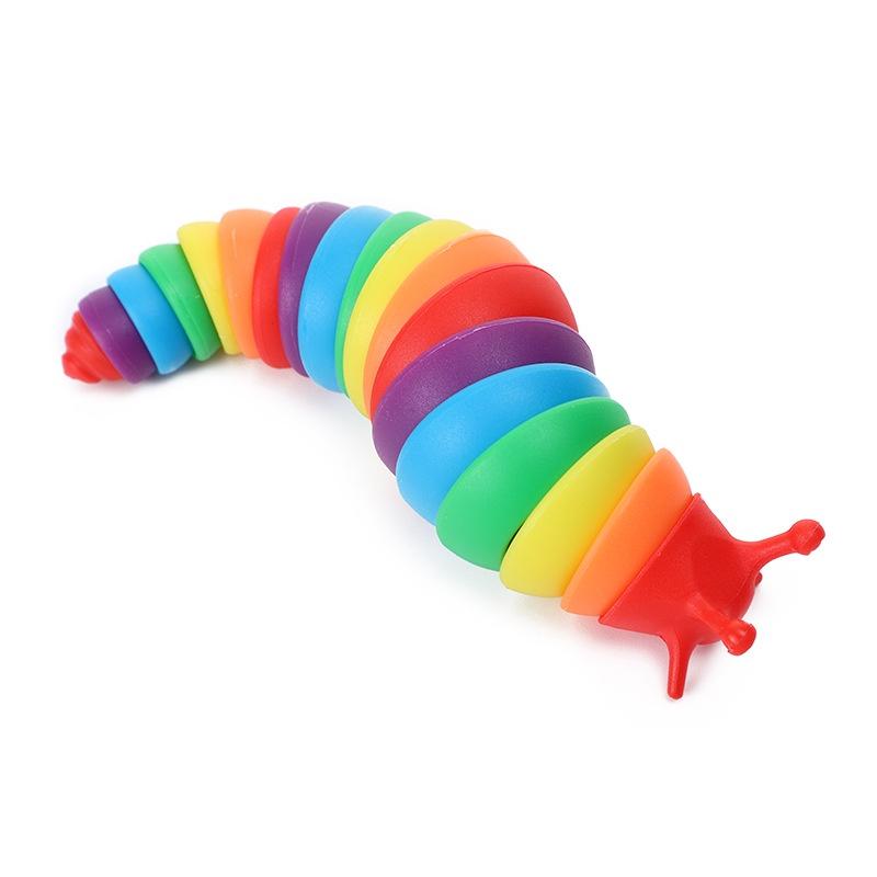 Đồ chơi giải trí con sâu 3d sai bé nhiều màu sắc ngộ nghĩnh đồ chơi giảm căng thẳng xả stress (kt 10,5cm x 4cm x 4cm)