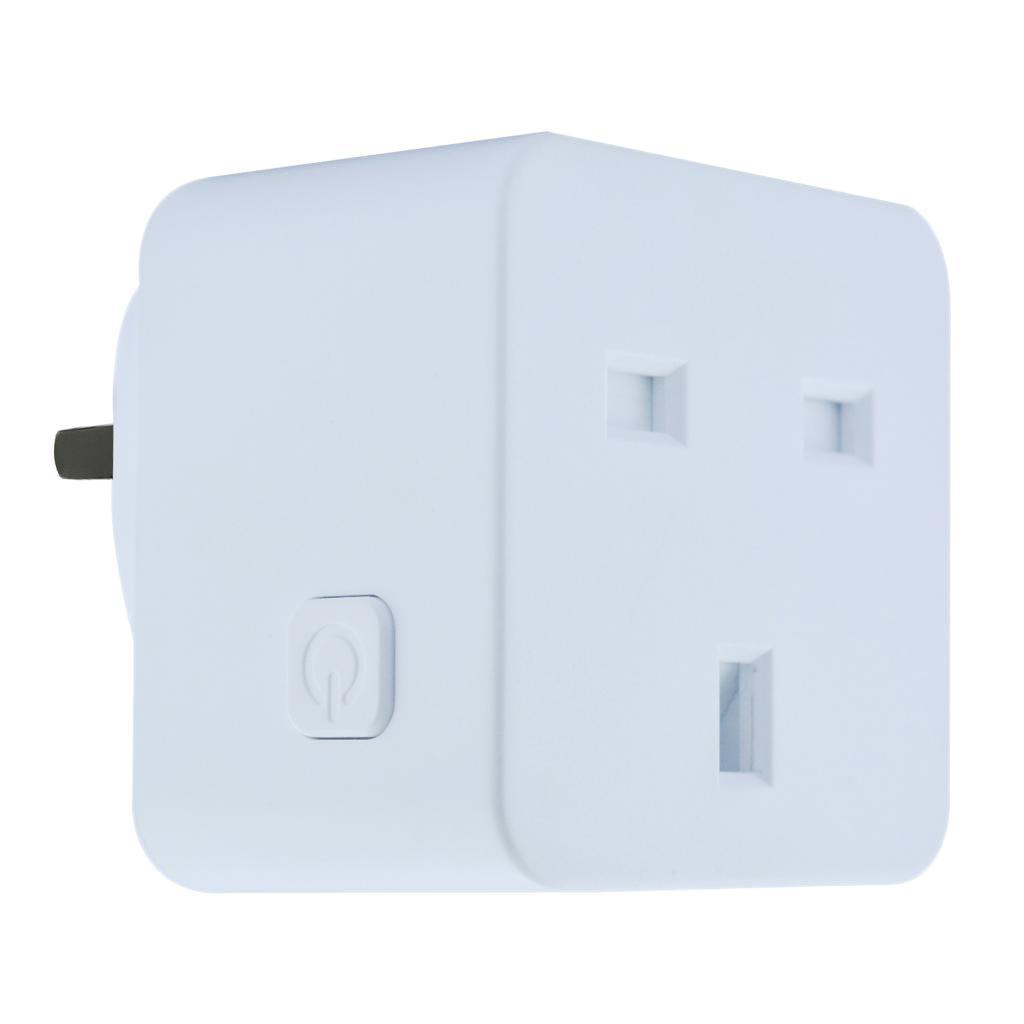 White - Smart WiFi Remote Control Timer Switch Power Socket Outlet UK Plug