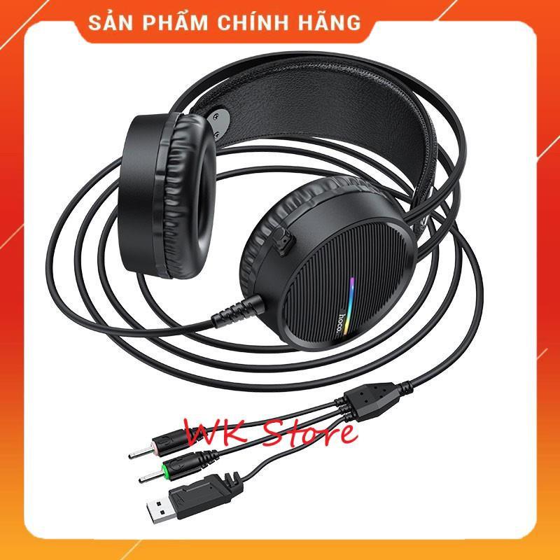 Tai nghe chụp tai có mic Hoco W100 - Hàng Chính hãng