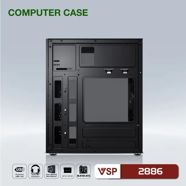 Case VSP V2873- V2876- V2879- V2886 (mATX)  (Case Văn Phòng Chuẩn mATX) - JL - HÀNG CHÍNH HÃNG