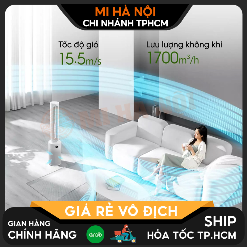 Quạt không cánh XIAOMI 2 in 1 kèm lọc không khí Hàng chính hãng