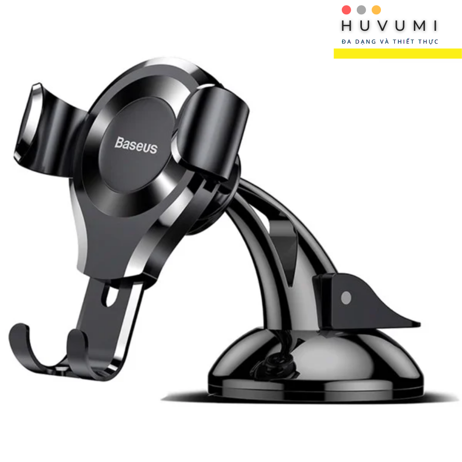 [Hàng Chính Hãng] Bộ đế giữ điện thoại dùng trong xe hơi Baseus Osculum Type Gravity Car Mount (Hút chân không, Gắn Táp lô xe) LV374