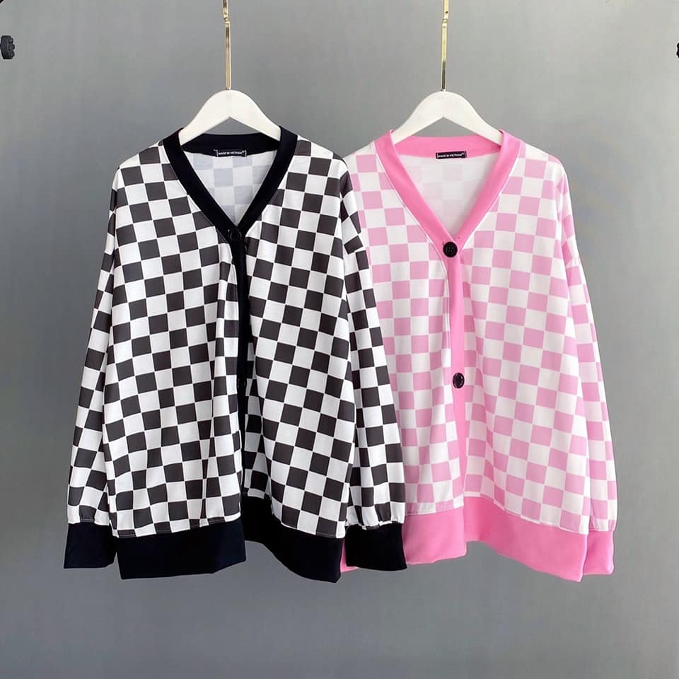 Áo cardigan caro nút tròn ulzzang hàn quốc siêu xinh cryaotic10