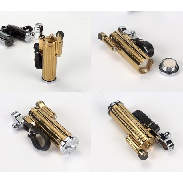 Hột Qụet Bật Lửa Xăng Bấc Đá Đẹp Độc Lạ Tiện Dụng yb-035 - Dùng xăng bấc đá cao cấp